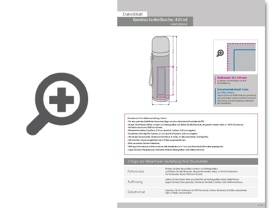 Product Bild bambus_isolierflasche_420_ml_mit_einseitiger_lasergravur